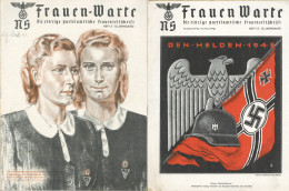 Delcampe - Buch WK II Zeitschrift NS Frauen-Warte Lot Mit 17 Ausgaben 1936/37 Femmes - Weltkrieg 1939-45