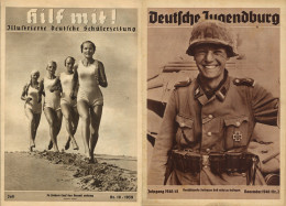 Delcampe - Buch WK II Zeitungen Lot Mit 40 Ausgaben Deutsche Jugendburg Sowie 15 Ausgaben Hilf Mit - Weltkrieg 1939-45