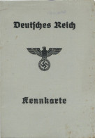 Delcampe - WK II Dokumente - NS-KENNKARTE Mit Lichtbild Und Gebührenmarke 1942 I-II - Weltkrieg 1939-45