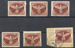 Delcampe - Feldpost WK II Inselpost Lot Mit Sechs Marken In Unterschiedlicher Erhaltung - Weltkrieg 1939-45