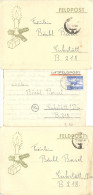 Delcampe - Feldpost WK II Kleiner Aber Feiner Posten NORWEGEN 3 Briefe, Dabei Luftpost 15.1.45 (Mi 120,-) - Weltkrieg 1939-45