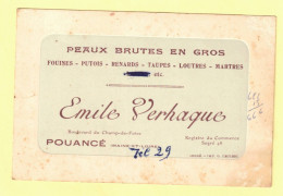 Delcampe - 49 Pouancé Maine Et Loire Émile Verhaque Négociants En Peaux Pelleterie Fouines Putois Renards Loutres Martres Taupes - 1900 – 1949