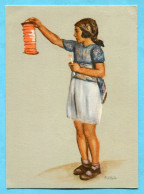 Delcampe - Bundesfeierkarte Nr. 73 - Tessinermädchen Gestmepelt Luzern 1.VIII.42 - Briefe U. Dokumente
