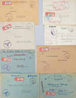 Delcampe - Feldpost WK II/WK I Lot Mit Ca. 30 Belegen, Viel Einschreiben, In Unterschiedlicher Erhaltung - Weltkrieg 1939-45