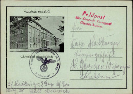 Delcampe - Feldpost WK II Deutsche Dienstpost Böhmen / Mähren Auf Wallachisch Meseritz AK I-II - Weltkrieg 1939-45