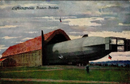 Delcampe - BADEN-BADEN - LUFTSCHIFFHALLE Mit Zeppelin I-II Dirigeable - Autres & Non Classés