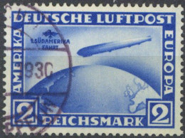 Delcampe - Zeppelin 2 Mark 1. Südamerikafahrt Graf Zeppelin 1930 Mit Wz. 2 X Geprüft Schlegel BPP, Sauberes Stück Mit Bordstempel D - Zeppeline