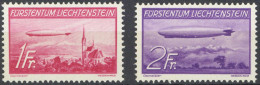 Delcampe - Zeppelin Liechtenstein Ausgabe 1936 Postfrisch** Dirigeable - Zeppeline