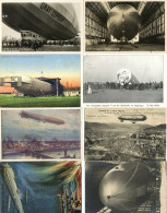 Delcampe - Zeppelin Lot Mit 15 AK Dirigeable - Dirigeables