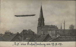 Delcampe - Zeppelin über Aschaffenburg 17.09.09 I-II (Marke Entfernt, Fleckig) Dirigeable - Zeppeline