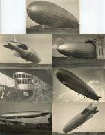 Delcampe - Zeppelin Lot Mit 7 Seltenen Foto-AK LZ 127 Graf Zeppelin Eines Unbekannten Fotografen Dirigeable - Zeppeline