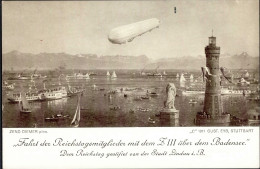 Delcampe - ZEPPELIN - Fahrt Der Reichstagsmitglieder Mit Dem ZIII über Dem Bodensee - Verlag Eyb I - Zeppeline