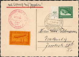 Delcampe - ZEPPELIN-KARTE SIEGER 456 - SUDETEN-LANDFAHRT 1938 I - Zeppeline