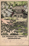Delcampe - ILA Frankfurt Japan-Garten 1909, Sign. M. Yasuda I-II (Marke Entfernt) - Zeppeline