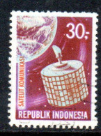 Delcampe - INDONESIA INDONÉSIE 1969 COMMUNICATIONS SATELLITE AND EARTH 30r USED USATO OBLITERE' - Indonesien