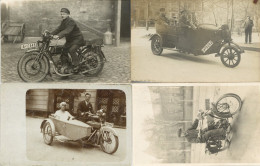 Delcampe - Motorrad Lot Mit 4 Foto-AK - Motorräder