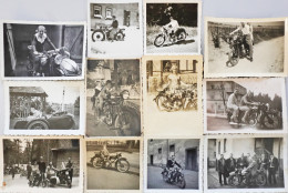 Delcampe - Motorrad Lot Mit Ca. 100 Fotos In Verschiedenen Formaten Aus Unterschiedlichen Zeiten - Motorräder