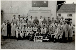 Delcampe - Motorrad DKW Werkschule Fotokarte I-II - Motorräder