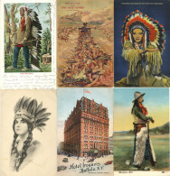 Delcampe - Indianer Lot Mit 21 AK Indianer, Wild West, USA - Indianer