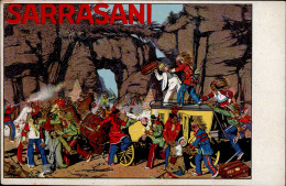 Delcampe - Indianer Sarrasani, Postkutsche I-II (fleckig RS) - Indianer