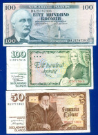 Delcampe - Islande  3  Billets - Islande