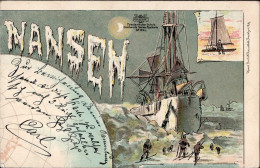 Delcampe - Expedition NANSEN PUZZLE Obere Rechte Karte 1897 I-II - Sonstige & Ohne Zuordnung