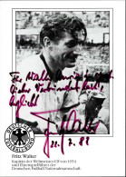 Delcampe - Fussball Walter, Fritz Kapitän Der Weltmeister-Elf 1954 Mit Unterschrift / Widmung I-II - Fussball