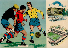 Delcampe - Fussball Weltmeisterschaft 1958 In Solns Stockholm  I-II - Fussball