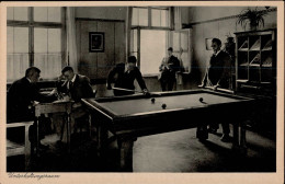 Delcampe - SCHACH - Bischöfliches Konvikt Aloysianum WERL I.W. - Unterhaltungsraum Mit SCHACHSPIELER U8nd Billiard I - Schach