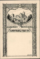 Delcampe - Studentika WARTBURG - WARTBURGFEST 1911 - WINGOLF Künstlerkarte Sign. Claus Bauer I - Scuole