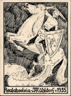 Delcampe - Studentika Mühldorf, Realabsolvia 1935 I-II - Scuole