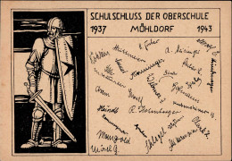Delcampe - Studentika Mühldorf, Schulschluss Der Oberschule 1937-1943 I-II - Scuole
