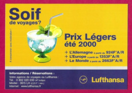 Delcampe - CPM.   Carte à Pub.   Lufthansa.   Tourisme.   Aviation.    Postcard. - Altri & Non Classificati