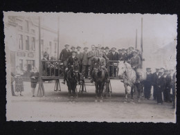 Delcampe - Carte Photo Jamioulx Place De Jamioulx Lors D'une Fête En 1930 - Ham-sur-Heure-Nalinnes