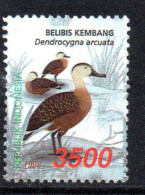 Delcampe - INDONESIA INDONÉSIE 1998 DUCKS AND GEESE DENDROCYGNA ARCUATA 3500r MNH - Indonesien