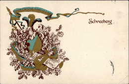Delcampe - Studentika Schneeberg Kgl. Gymnasium I-II (kleiner Eckknick) - Scuole