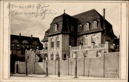Delcampe - Studentika Stuttgart Hüttehaus Ed. Pfeifferstraße 69 II (Eckbug, Marke Entfernt) - Scuole
