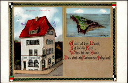 Delcampe - Helgoland (2192) Gasthaus Hansa Hof, Sign. Schilling 1916 I-II - Autres & Non Classés