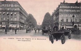 Delcampe - 75 -  PARIS 09 -  Place De L'Opera Et Le Boulevard Des Capucines - Paris (09)