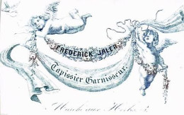 Delcampe - Carte Porcelaine - Porseleinkaart  - Tapissier Gatnisseur - Marché Aux Herbes - Bruxelles - Porzellan