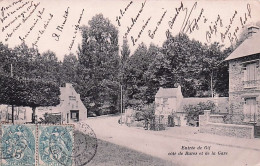 Delcampe - 91 -  Entrée De Gif Sur Yvette  - Coté De Bures Et De La Gare - 1907 - Gif Sur Yvette
