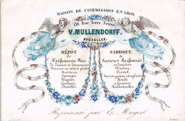 Delcampe - Carte Porcelaine - Porseleinkaart  - Maison De Commissions En Gros 130 Rue Terre Neuve - Bruxelles - Porzellan