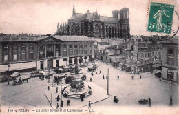 Delcampe - 51 - REIMS -  La Place Royale Et La Cathedrale - Reims