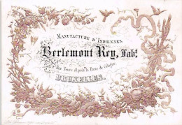 Delcampe - Carte Porcelaine - Porseleinkaart -  Manufacture D'Indiennes - Rue Neuve - Bruxelles - Porzellan
