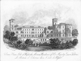 Delcampe - Carte Porcelaine - Porseleinkaart   - Osborne House Isle Of Wight - Le Chateau D'Osborne Dans L'isle De Wight - Porzellan
