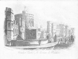 Delcampe - Carte Porcelaine - Porseleinkaart   London  Windsor Cstle - Le Chateau De Windsor  A Londres - Porzellan