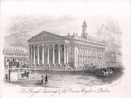Delcampe - Carte Porcelaine - Porseleinkaart   - London  The Royal Exchange  - La Bourse Royale A Londres - Porzellan