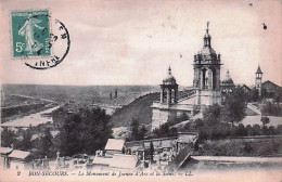 Delcampe - 76 -  BONSECOURS -  Le Monument Jeanne D'Arc Et La Seine - Bonsecours