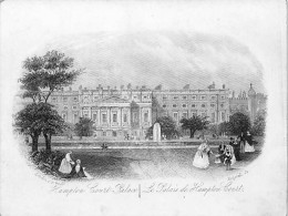 Delcampe - Carte Porcelaine - Porseleinkaart   - London Hampton Court Palace - Le Palais De Hampton Court A Londres - Porzellan
