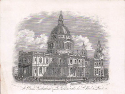 Delcampe - Carte Porcelaine - Porseleinkaart   - London - St Pauls Cathedral - La Cathedrale St Paul A Londres - Porcelaine